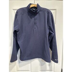 Men’s Nike Golf Dri Fit 1/2 Zip Jacket- Navy Blue/ Large